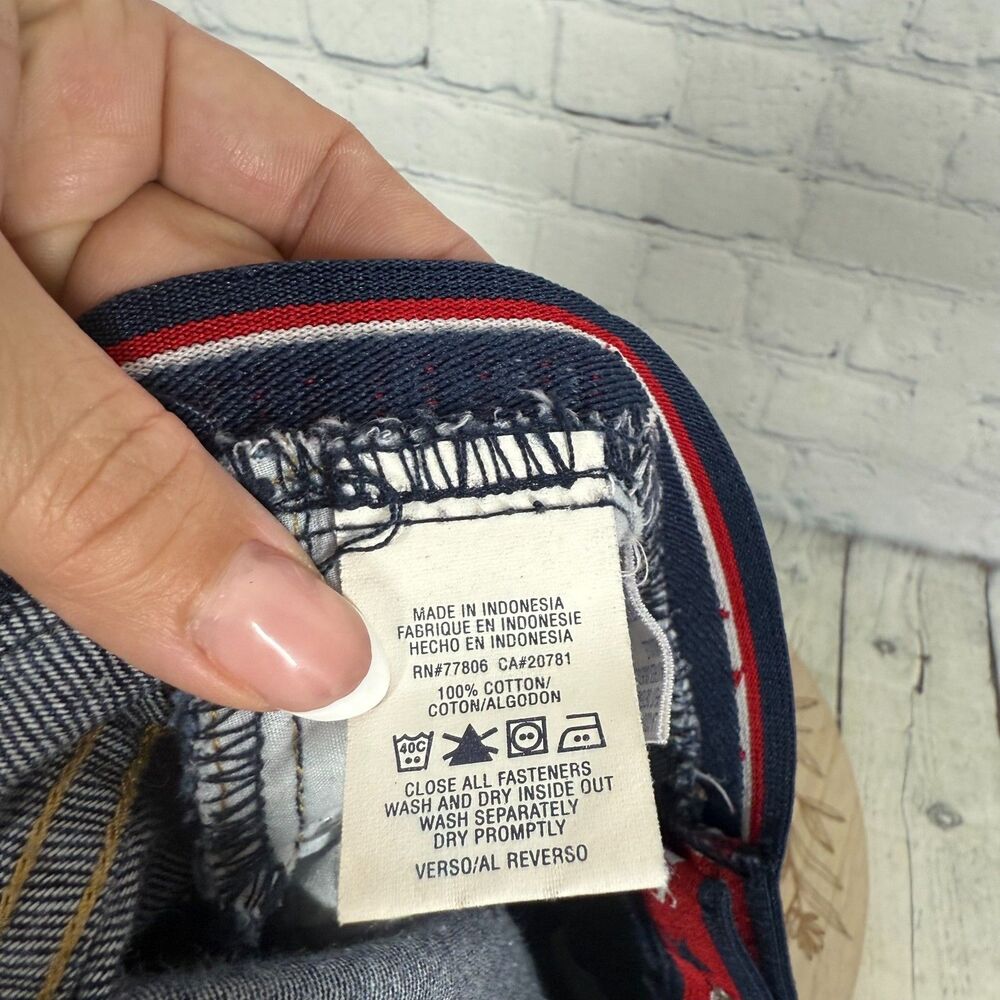 Vintage Tommy Hilfiger Girl Micro Skirt Size 11 Y2K Low Rise Denim 90s Style - Picture 8 of 14